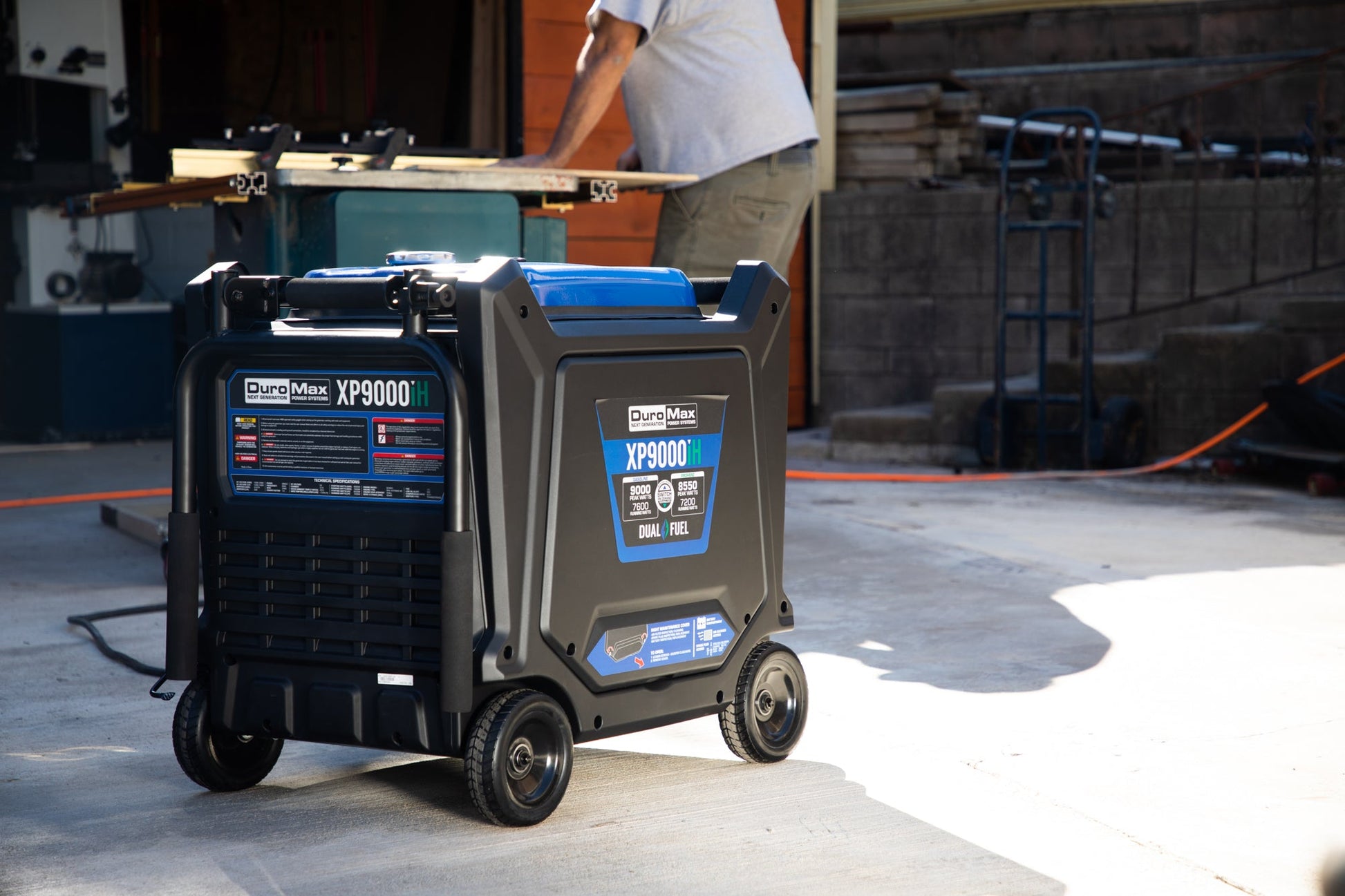 9,000 Watt Portable Dual Fuel Inverter Generator - Quiet, Low THD