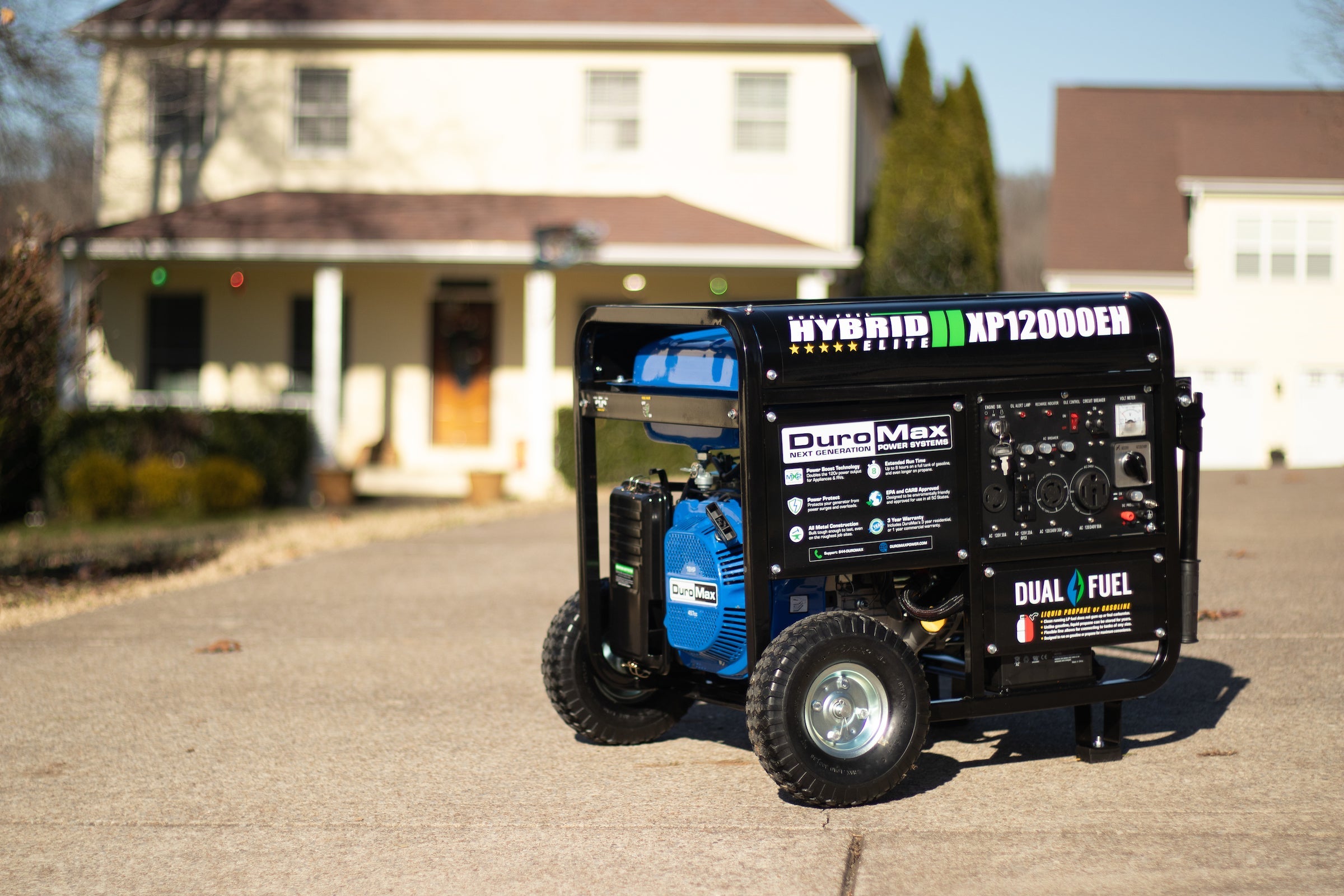 12,000 Watt Dual Fuel Portable Generator