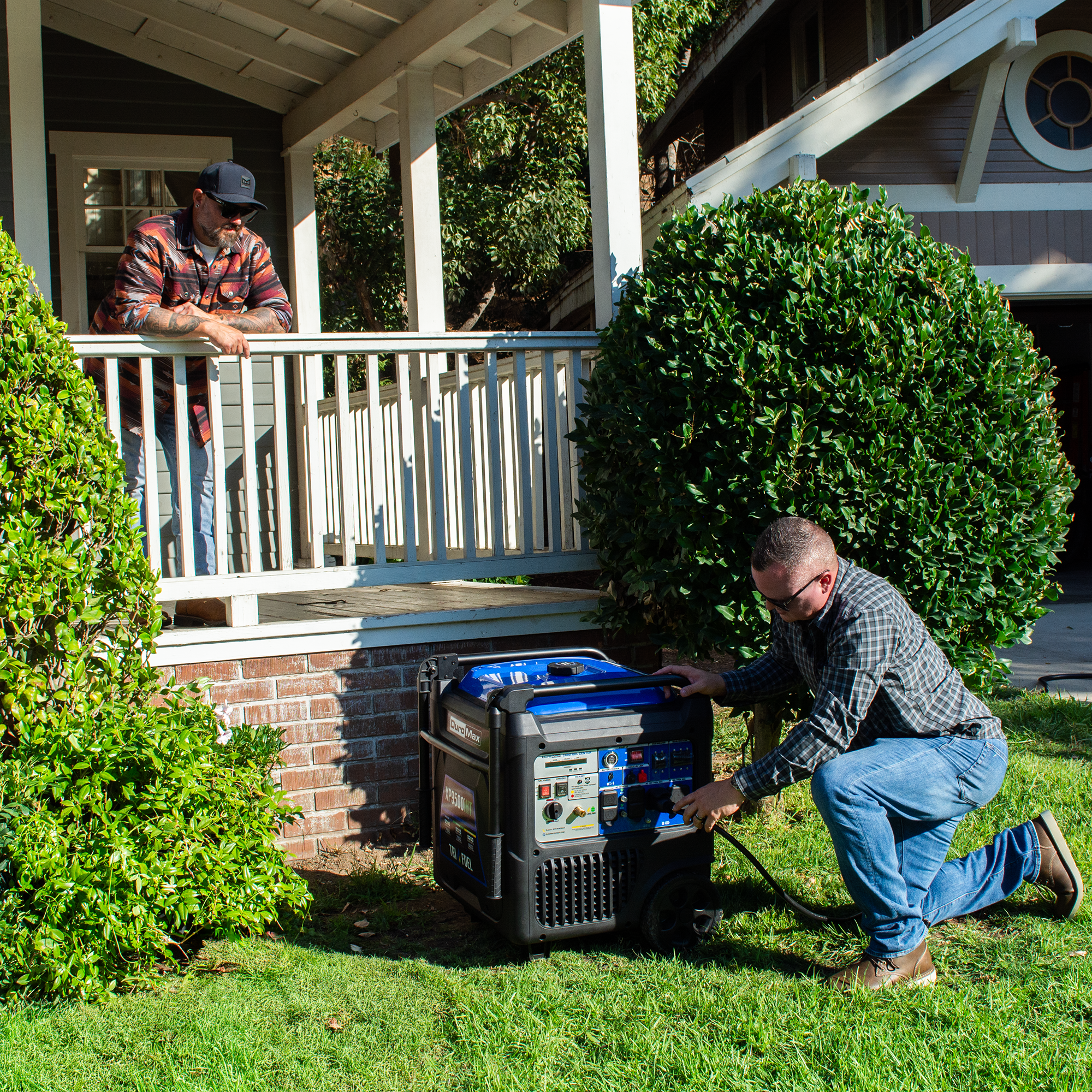 9,500 Watt Portable Tri Fuel Inverter Generator - Quiet, Low THD