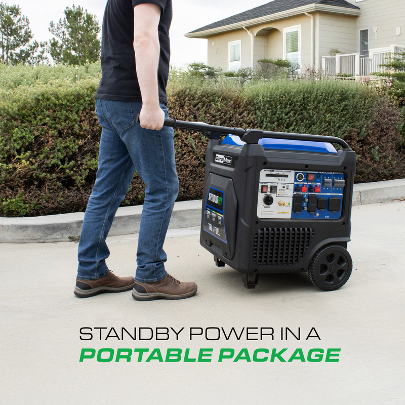 11,000 Watt Portable Tri Fuel Inverter Generator - Quiet, Low THD