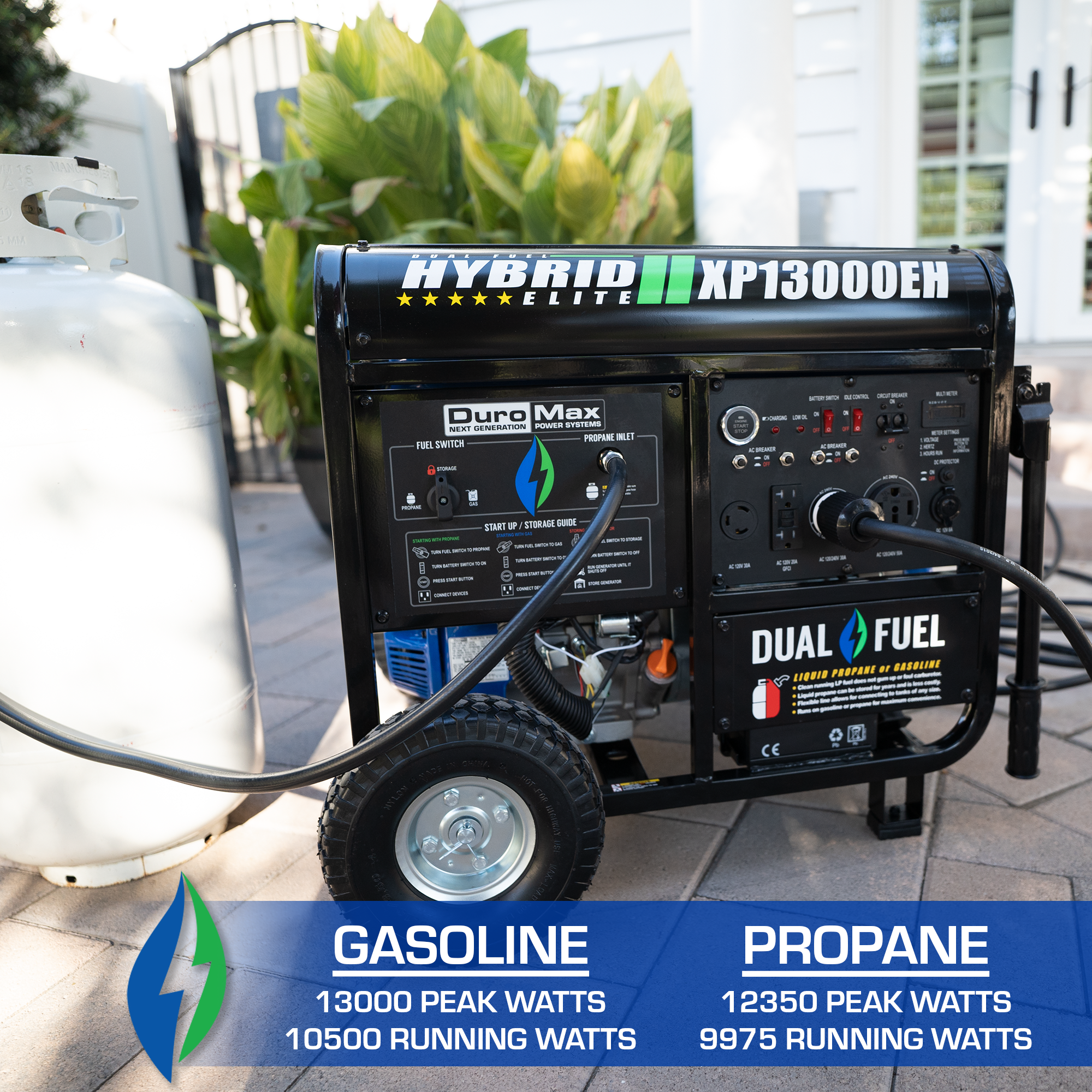 13,000 Watt Dual Fuel Portable Generator