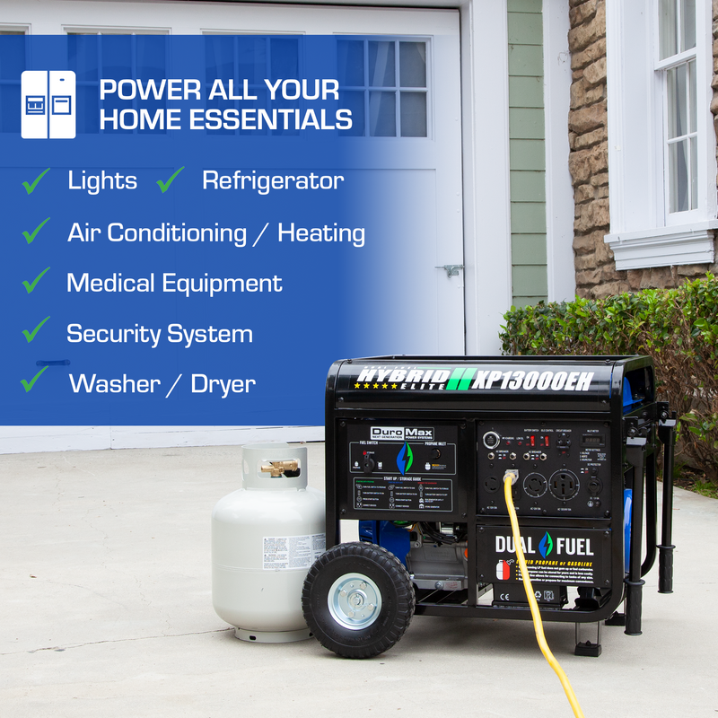 13,000 Watt Dual Fuel Portable Generator