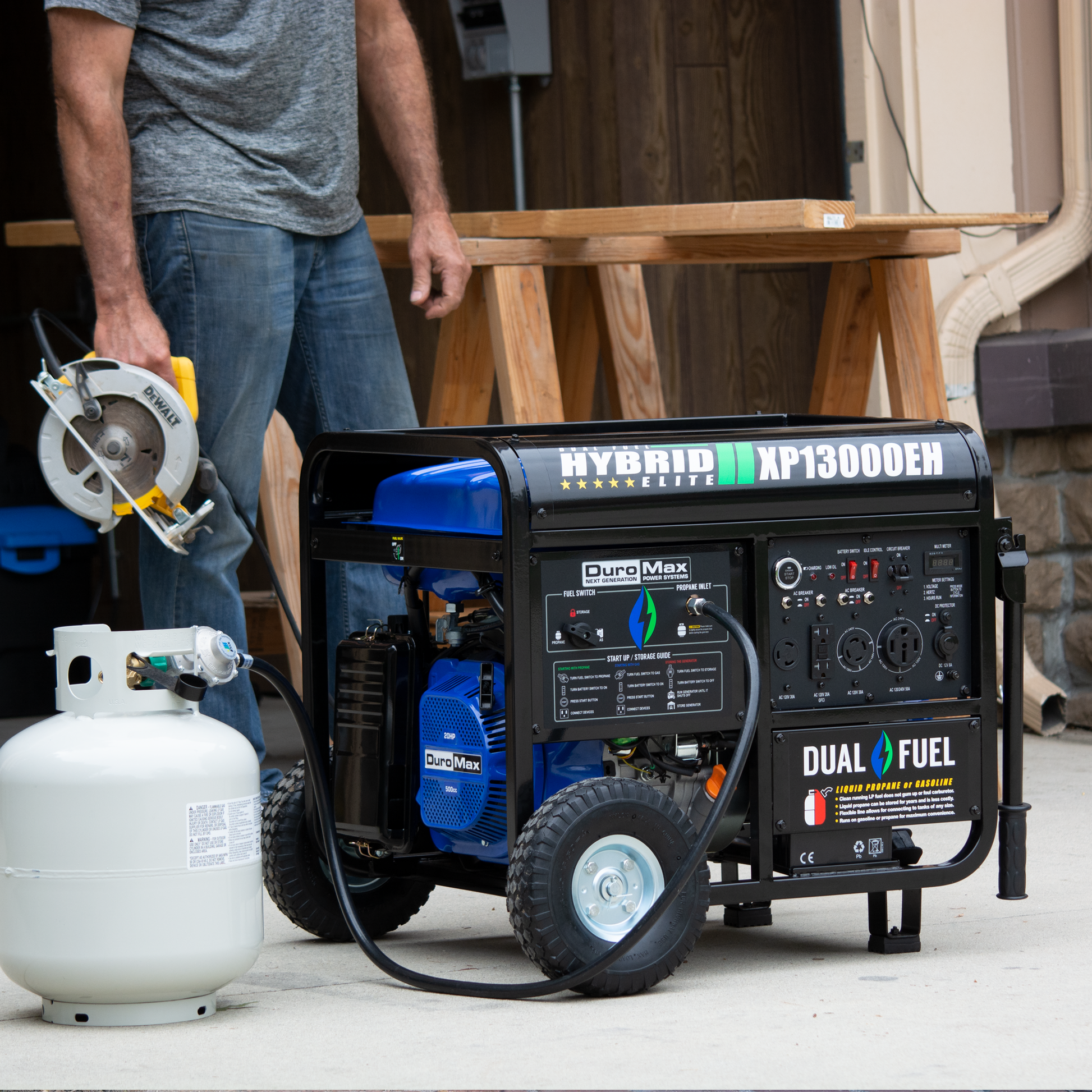 13,000 Watt Dual Fuel Portable Generator