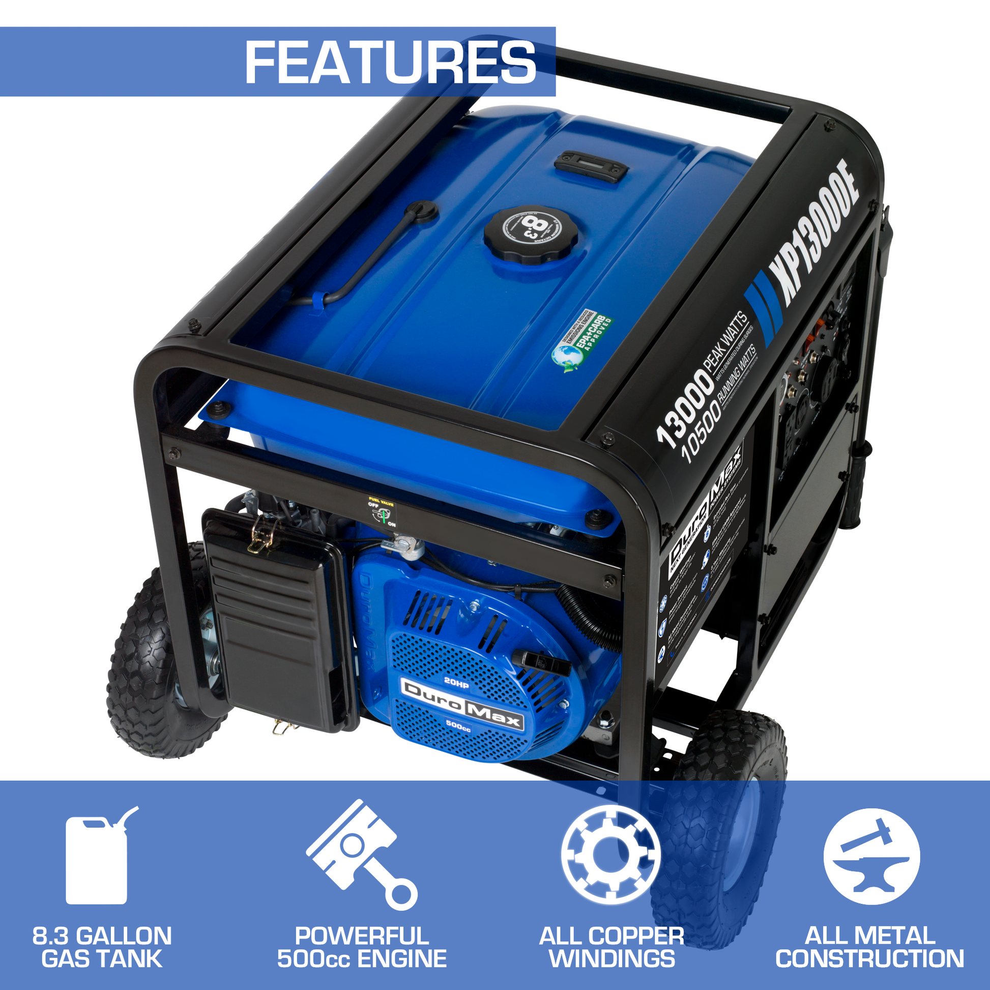 13,000 Watt Gasoline Portable Generator