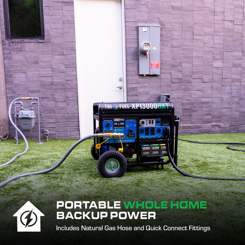 13,000 Watt Tri Fuel Portable HXT Generator w/ CO Alert