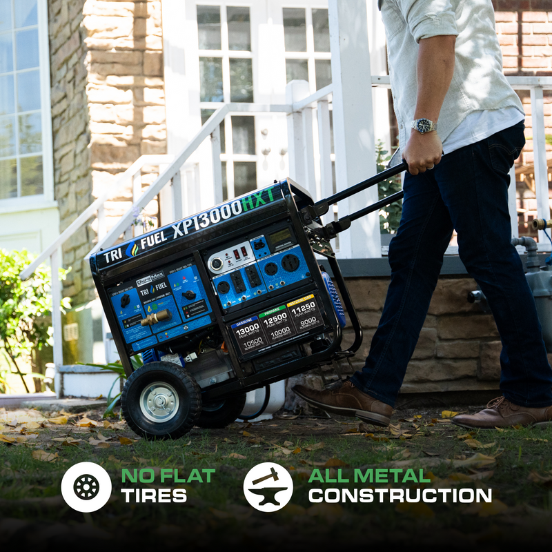 13,000 Watt Tri Fuel Portable HXT Generator w/ CO Alert