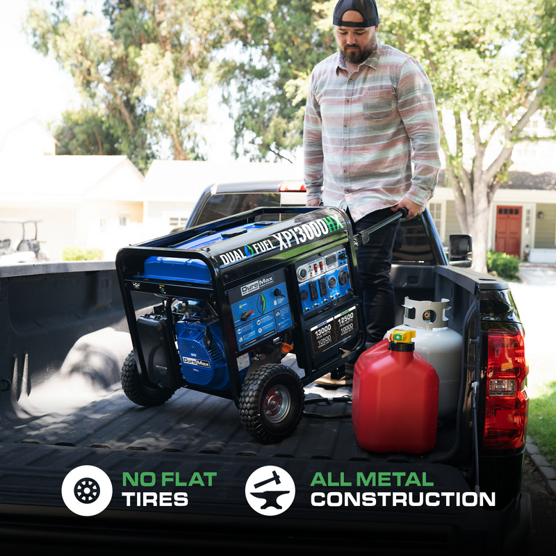 13,000 Watt Dual Fuel Portable HX Generator w/ CO Alert