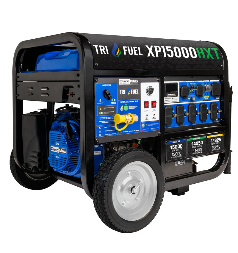 15,000 Watt Electric Start Tri Fuel Portable Generator