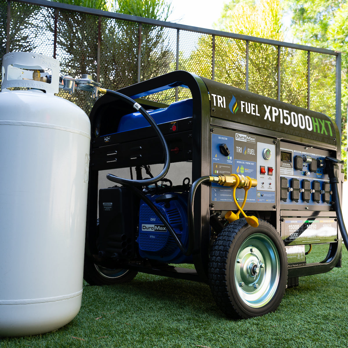 15,000 Watt Electric Start Tri Fuel Portable Generator