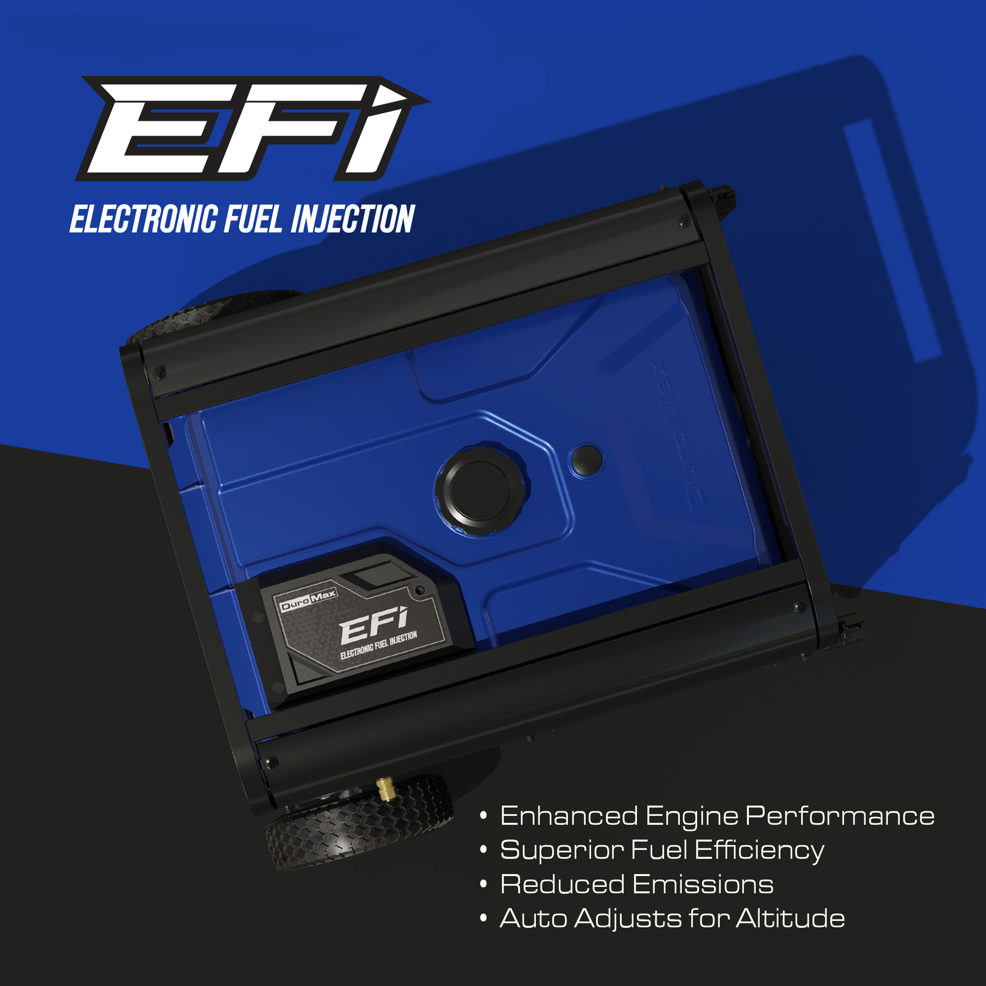 15,000 Watt Electric Start Tri Fuel EFI Portable Generator