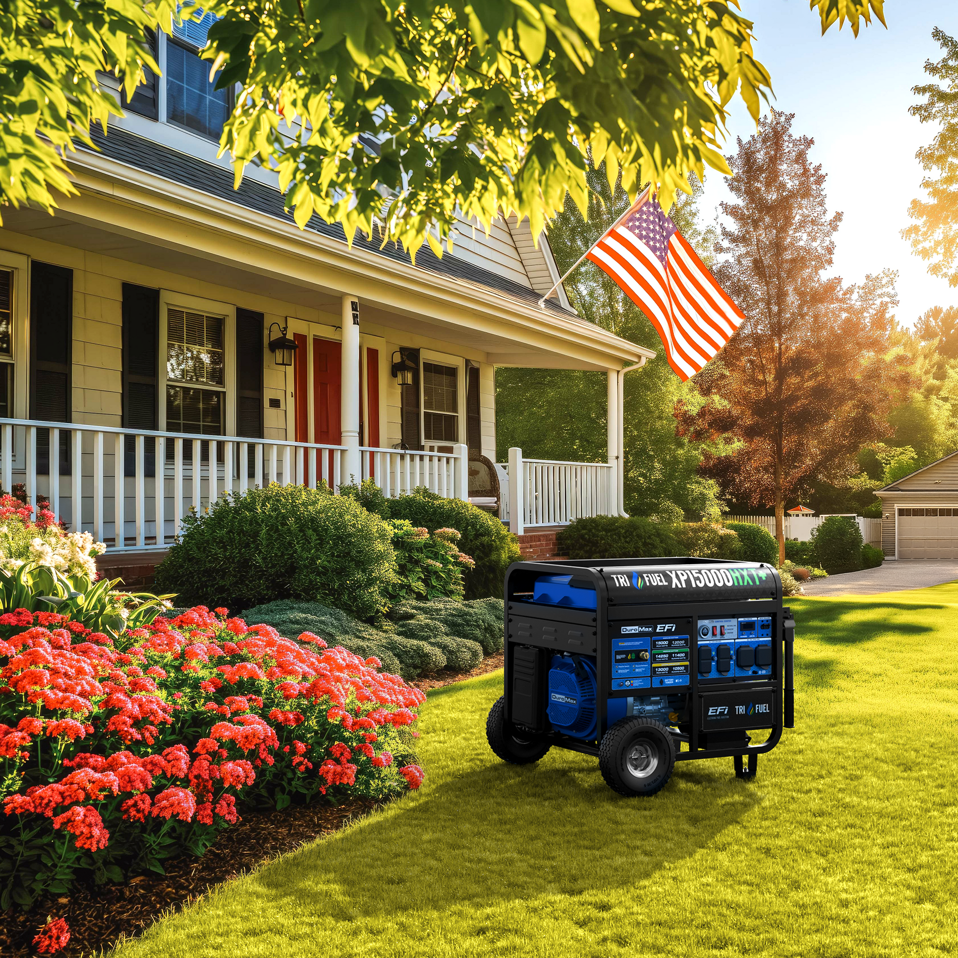 15,000 Watt Electric Start Tri Fuel EFI Portable Generator