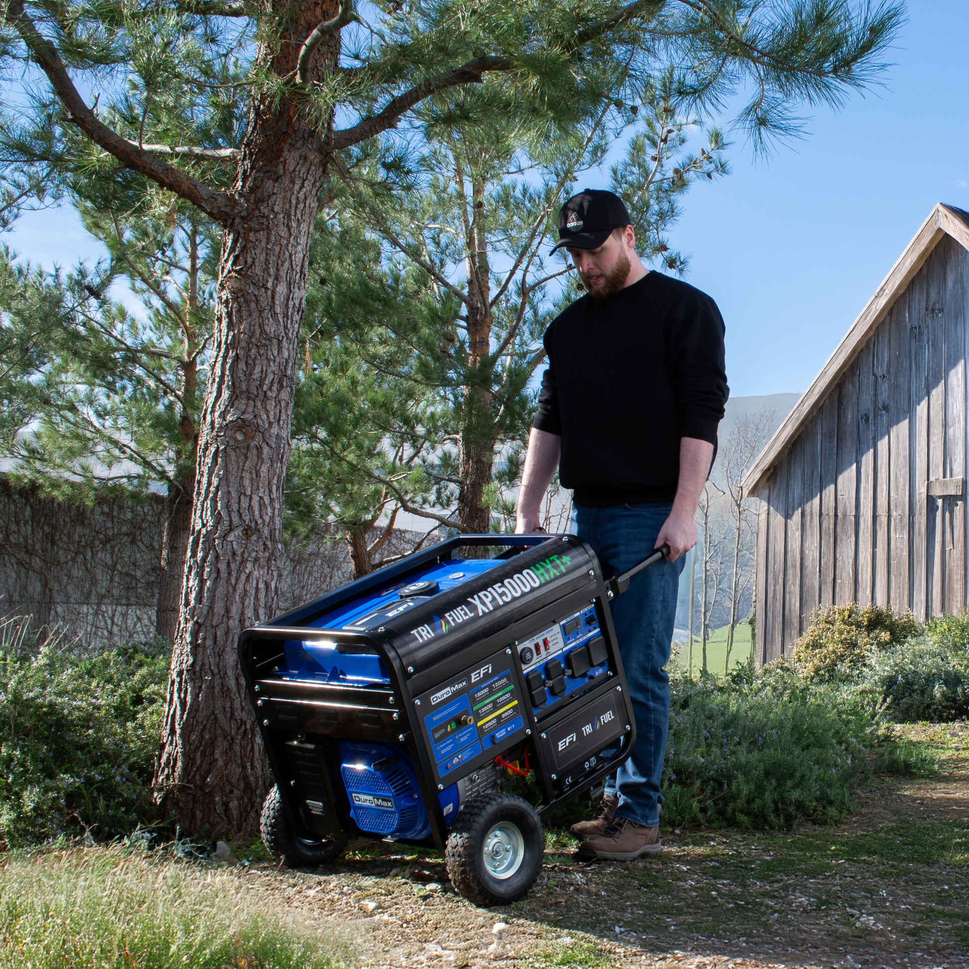 15,000 Watt Electric Start Tri Fuel EFI Portable Generator