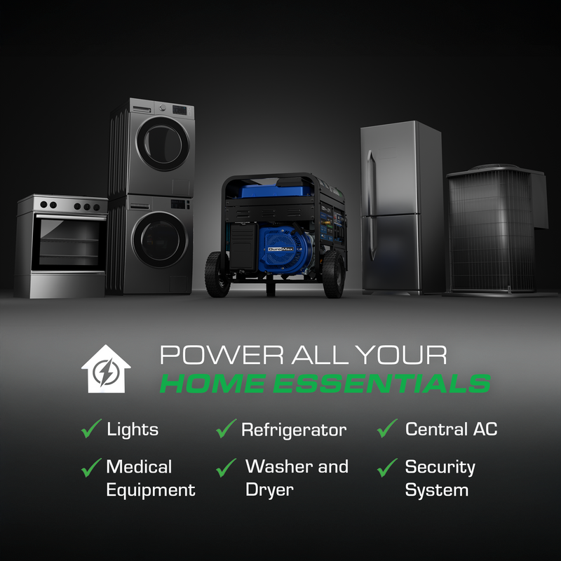 15,000 Watt Electric Start Dual Fuel EFI Portable Generator