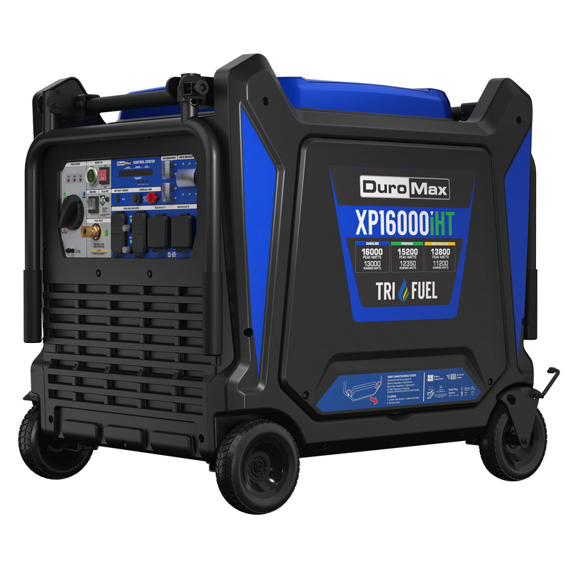 16,000 Watt Portable Tri Fuel Inverter Generator - Quiet, Low THD