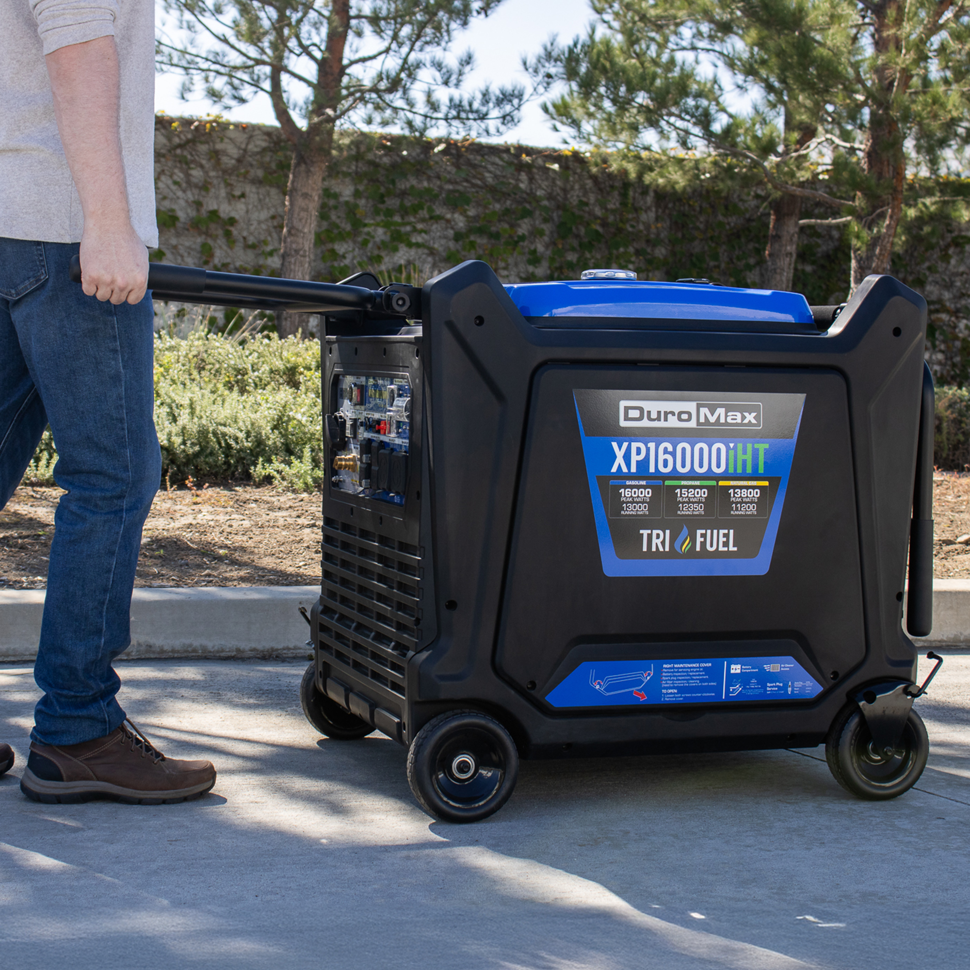 16,000 Watt Portable Tri Fuel Inverter Generator - Quiet, Low THD