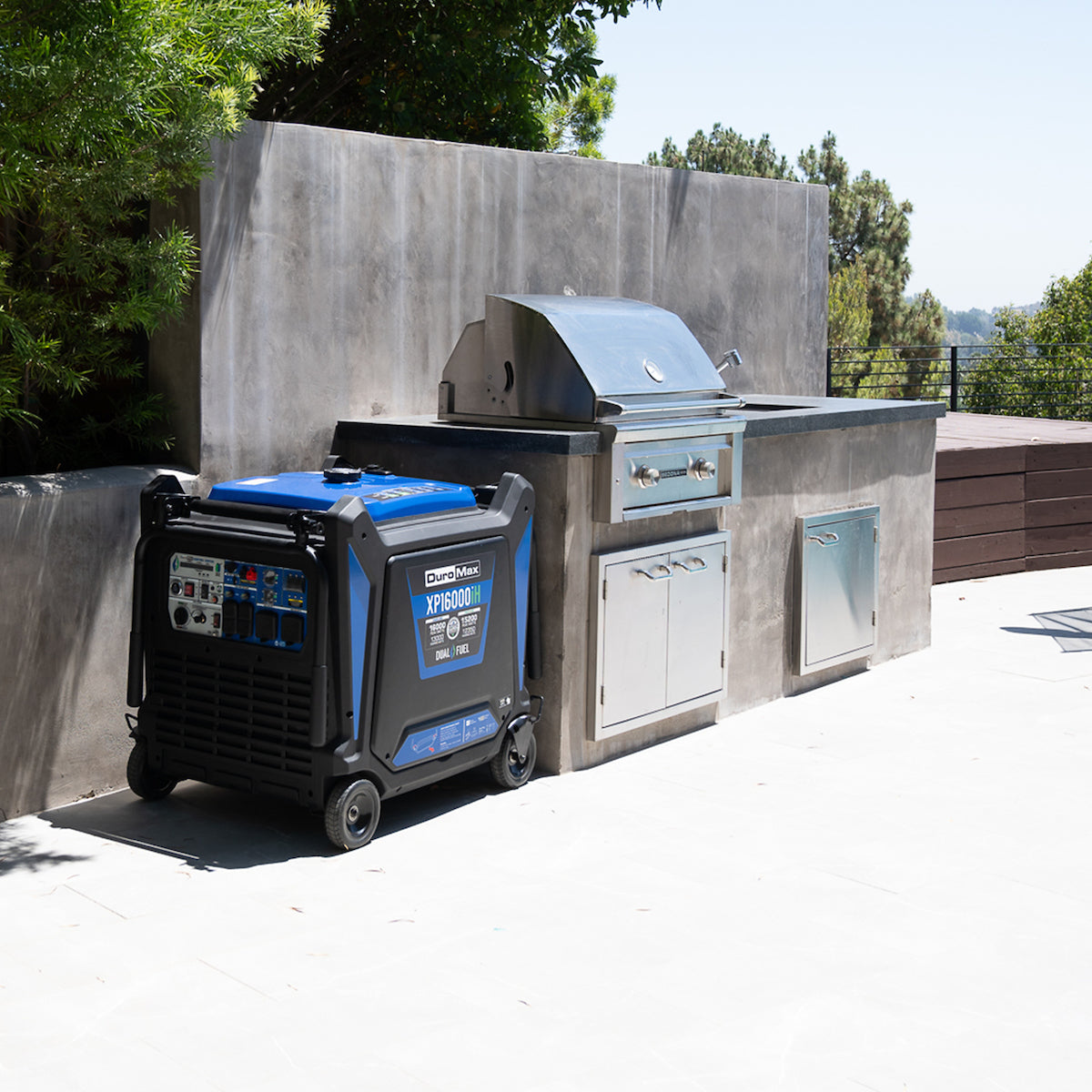 16,000 Watt Portable Dual Fuel Inverter Generator - Quiet, Low THD