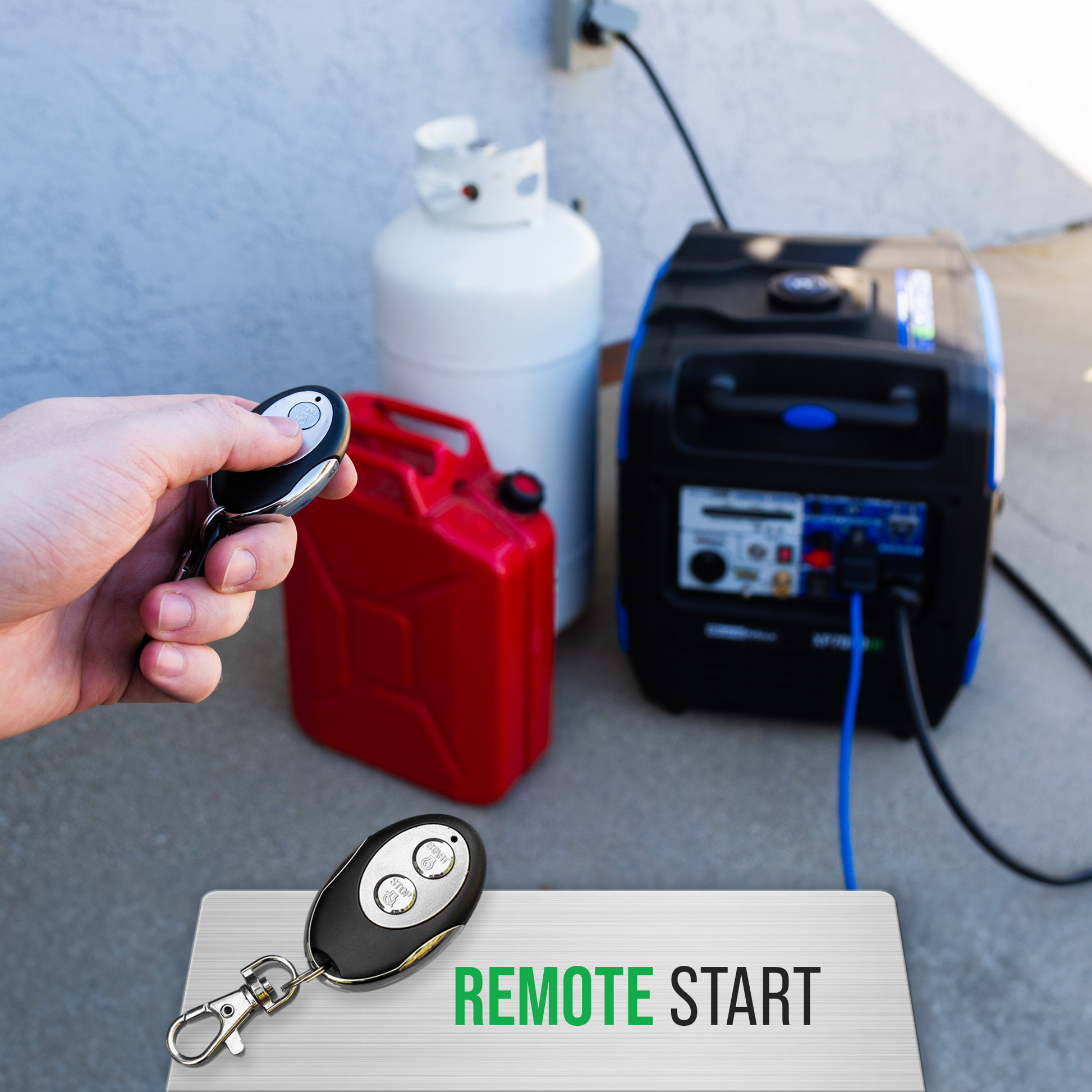 7,000 Watt Portable Dual Fuel Inverter Generator - Quiet, Low THD