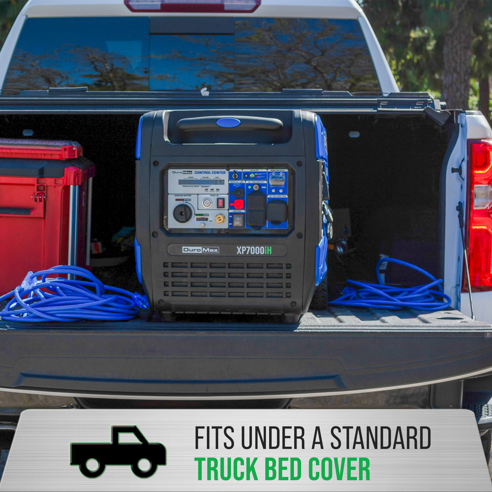 7,000 Watt Portable Dual Fuel Inverter Generator - Quiet, Low THD