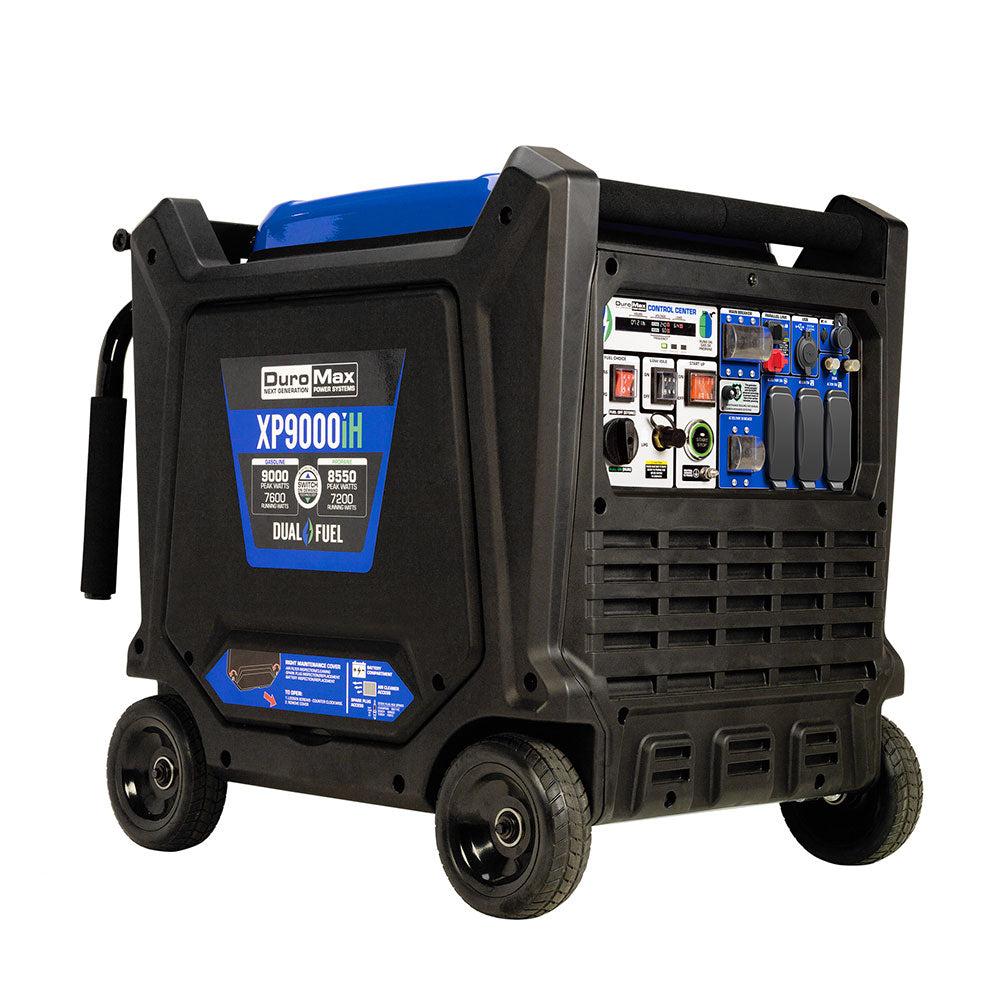 9,000 Watt Portable Dual Fuel Inverter Generator - Quiet, Low THD