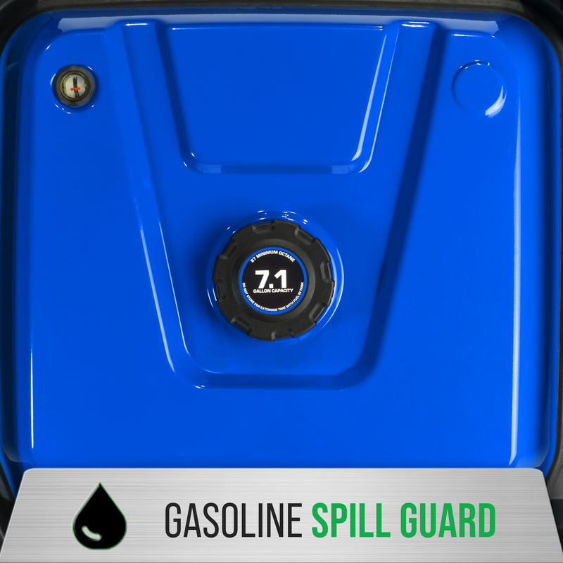 9,500 Watt Portable Dual Fuel Inverter Generator - Quiet, Low THD