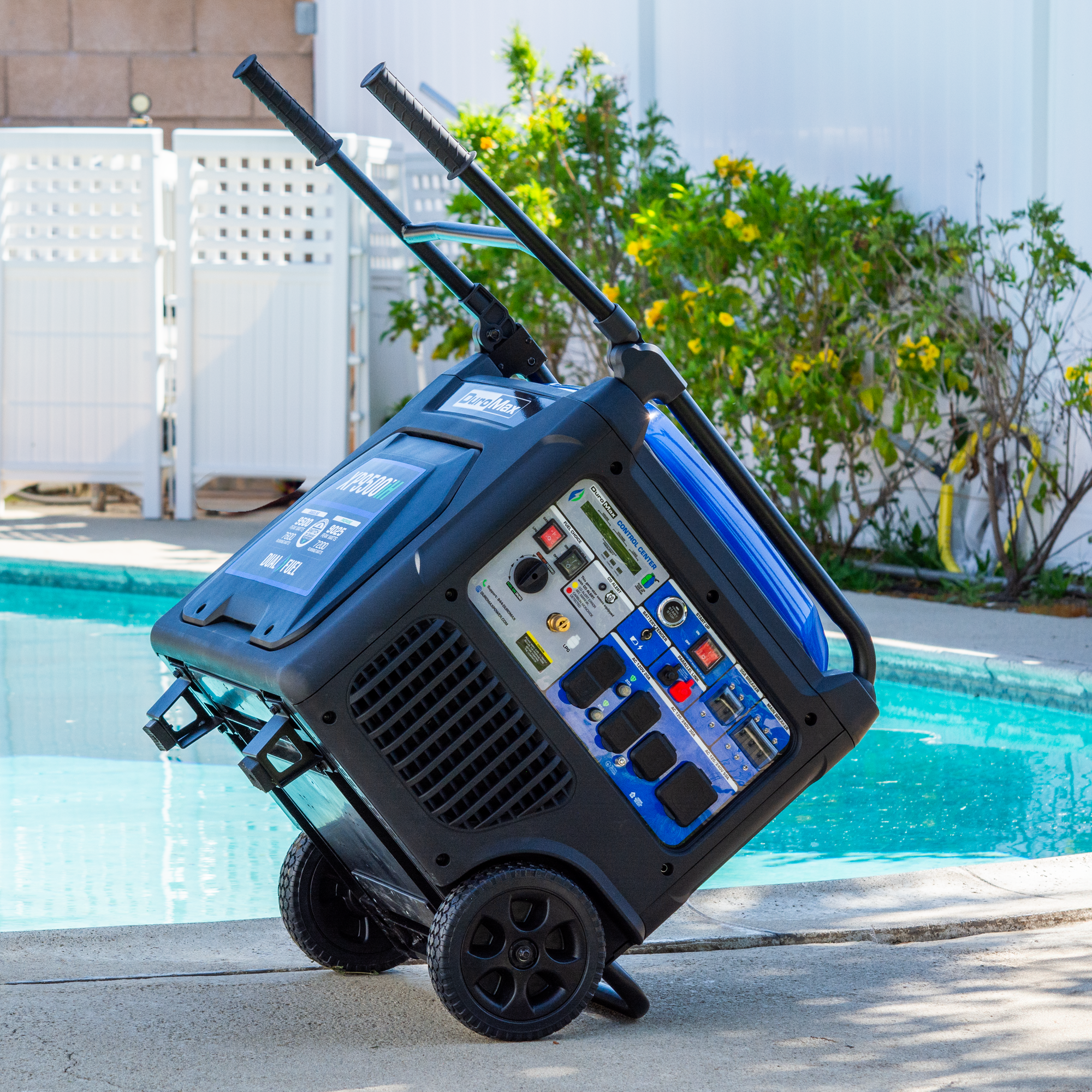 9,500 Watt Portable Dual Fuel Inverter Generator - Quiet, Low THD