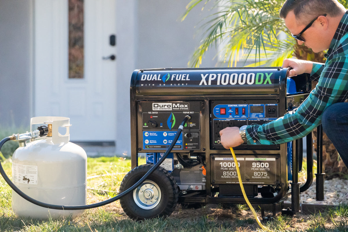 10,000 Watt Dual Fuel Portable Generator w/ CO Alert