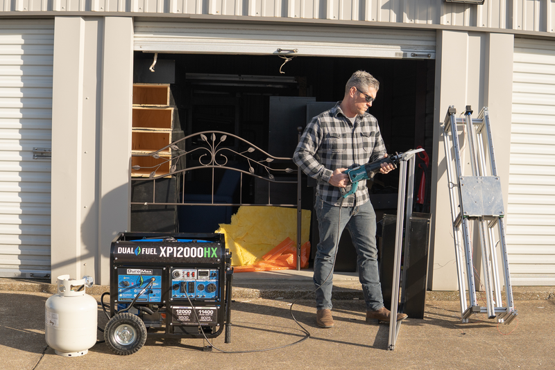 12,000 Watt Dual Fuel Portable HX Generator w/ CO Alert