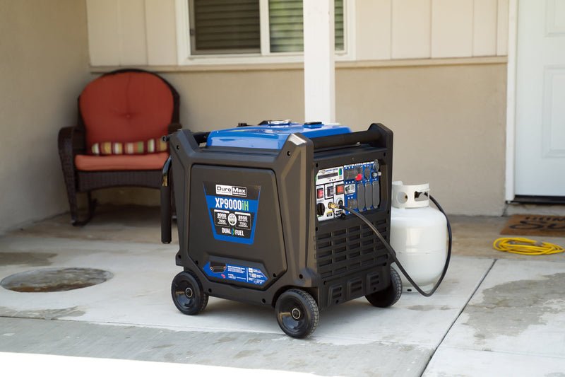 9,000 Watt Portable Dual Fuel Inverter Generator - Quiet, Low THD