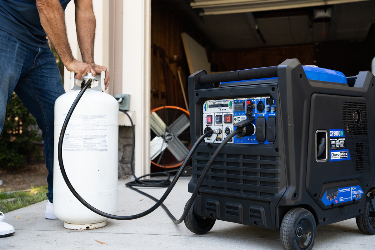 9,000 Watt Portable Dual Fuel Inverter Generator - Quiet, Low THD