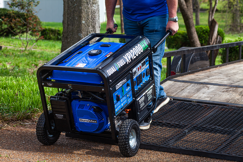 12,000 Watt Dual Fuel Portable HX Generator w/ CO Alert