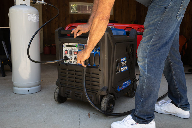 9,000 Watt Portable Dual Fuel Inverter Generator - Quiet, Low THD