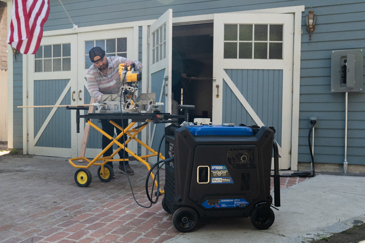 9,000 Watt Portable Dual Fuel Inverter Generator - Quiet, Low THD