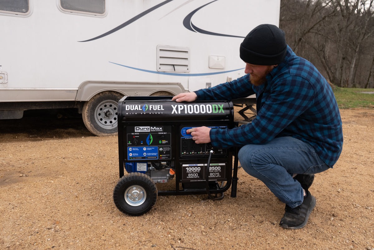10,000 Watt Dual Fuel Portable Generator w/ CO Alert