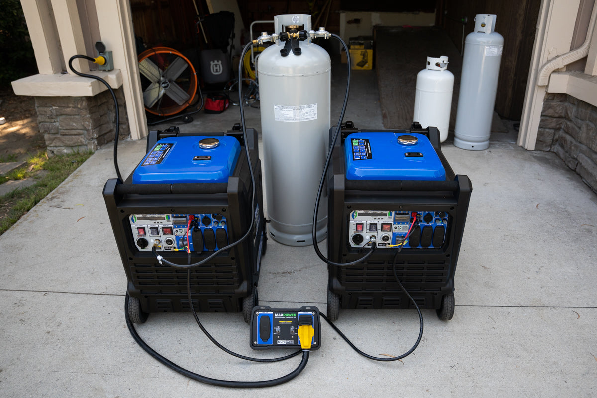 9,000 Watt Portable Dual Fuel Inverter Generator - Quiet, Low THD