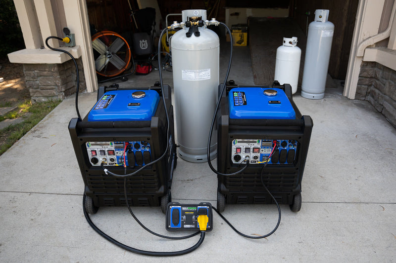 9,000 Watt Portable Dual Fuel Inverter Generator - Quiet, Low THD