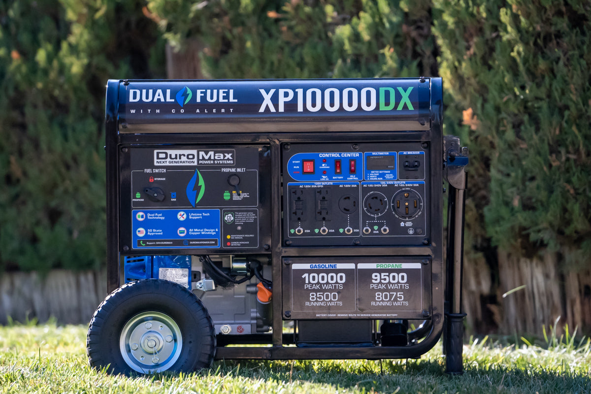 10,000 Watt Dual Fuel Portable Generator w/ CO Alert