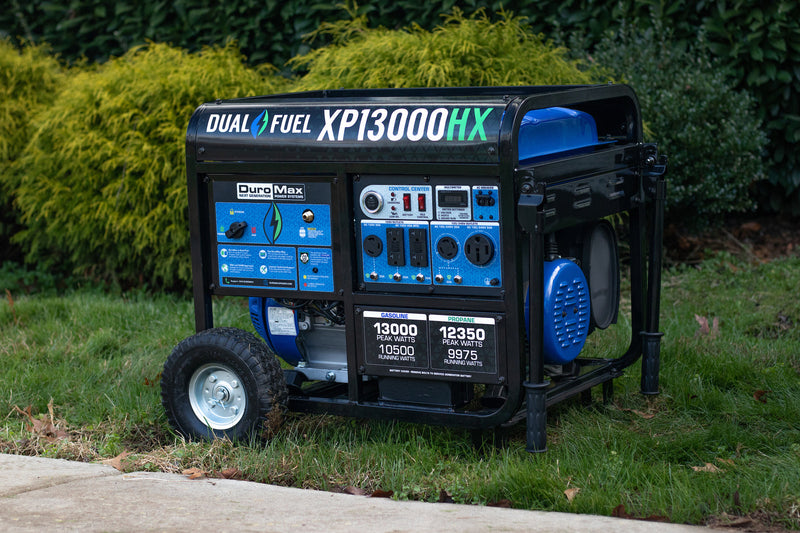 13,000 Watt Dual Fuel Portable HX Generator w/ CO Alert