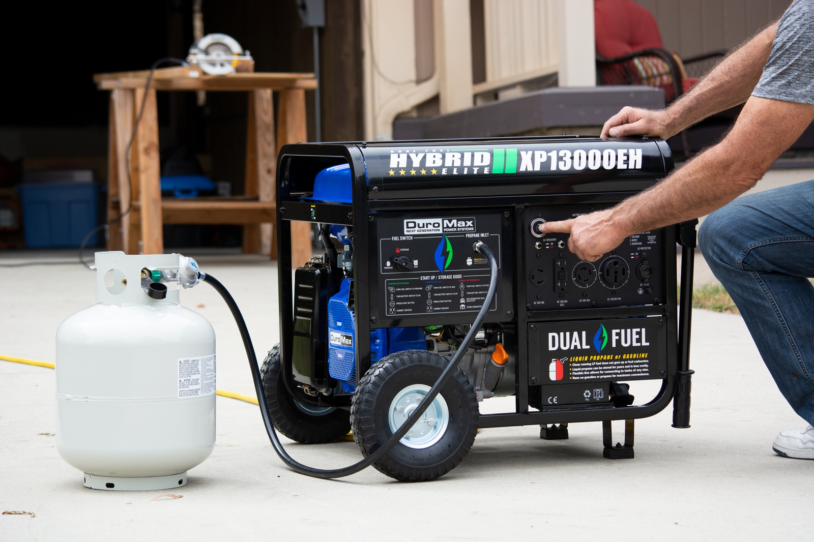 13,000 Watt Dual Fuel Portable Generator