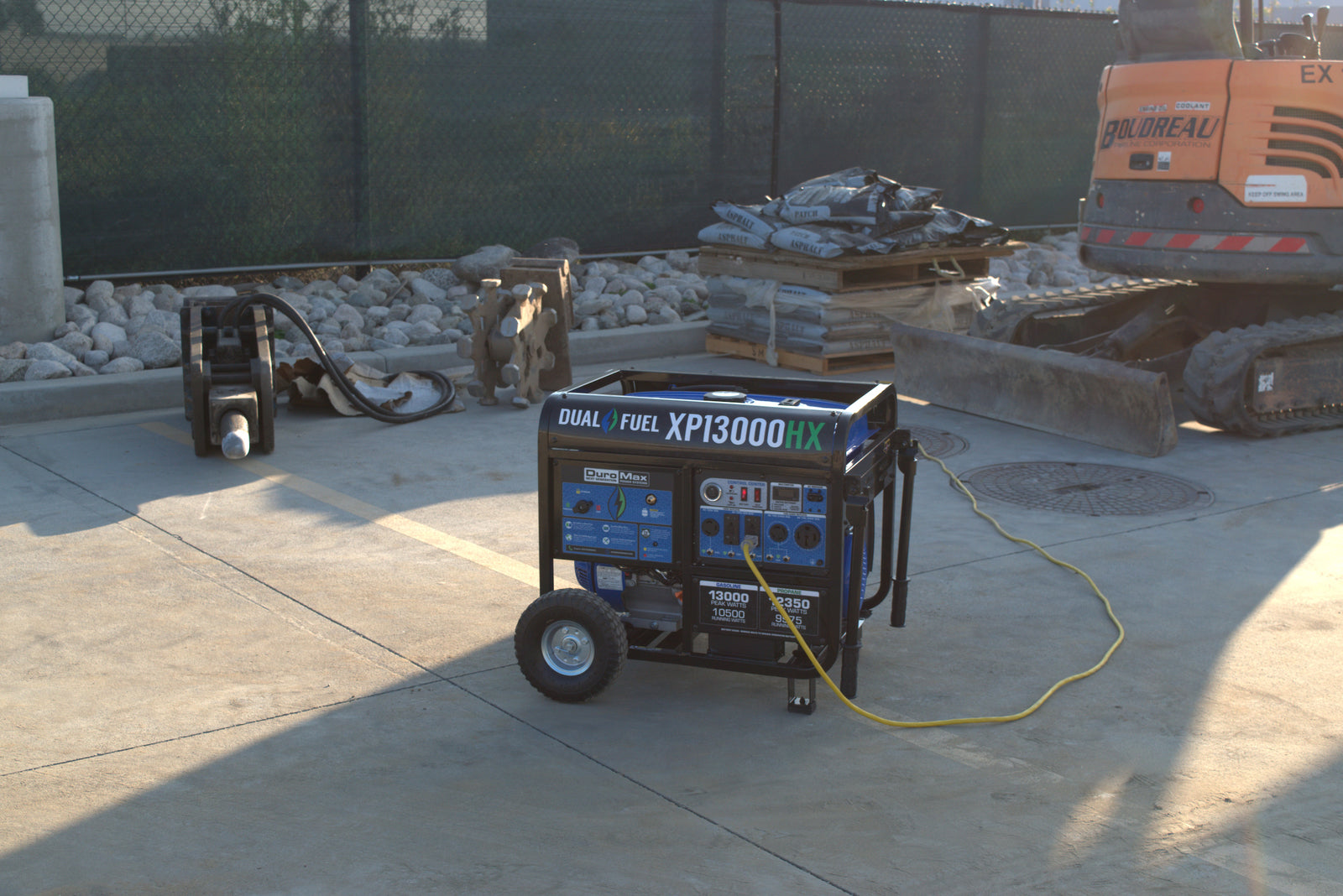 13,000 Watt Dual Fuel Portable HX Generator w/ CO Alert