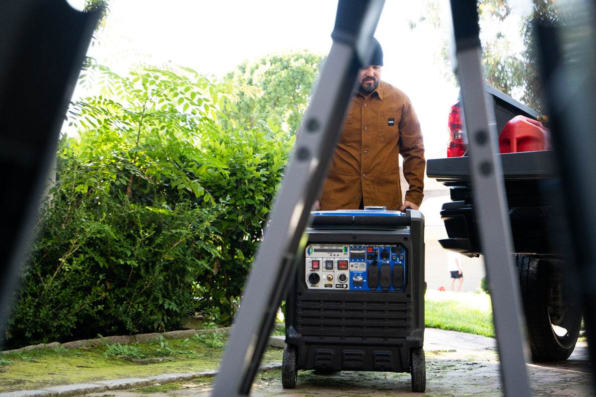 9,000 Watt Portable Dual Fuel Inverter Generator - Quiet, Low THD
