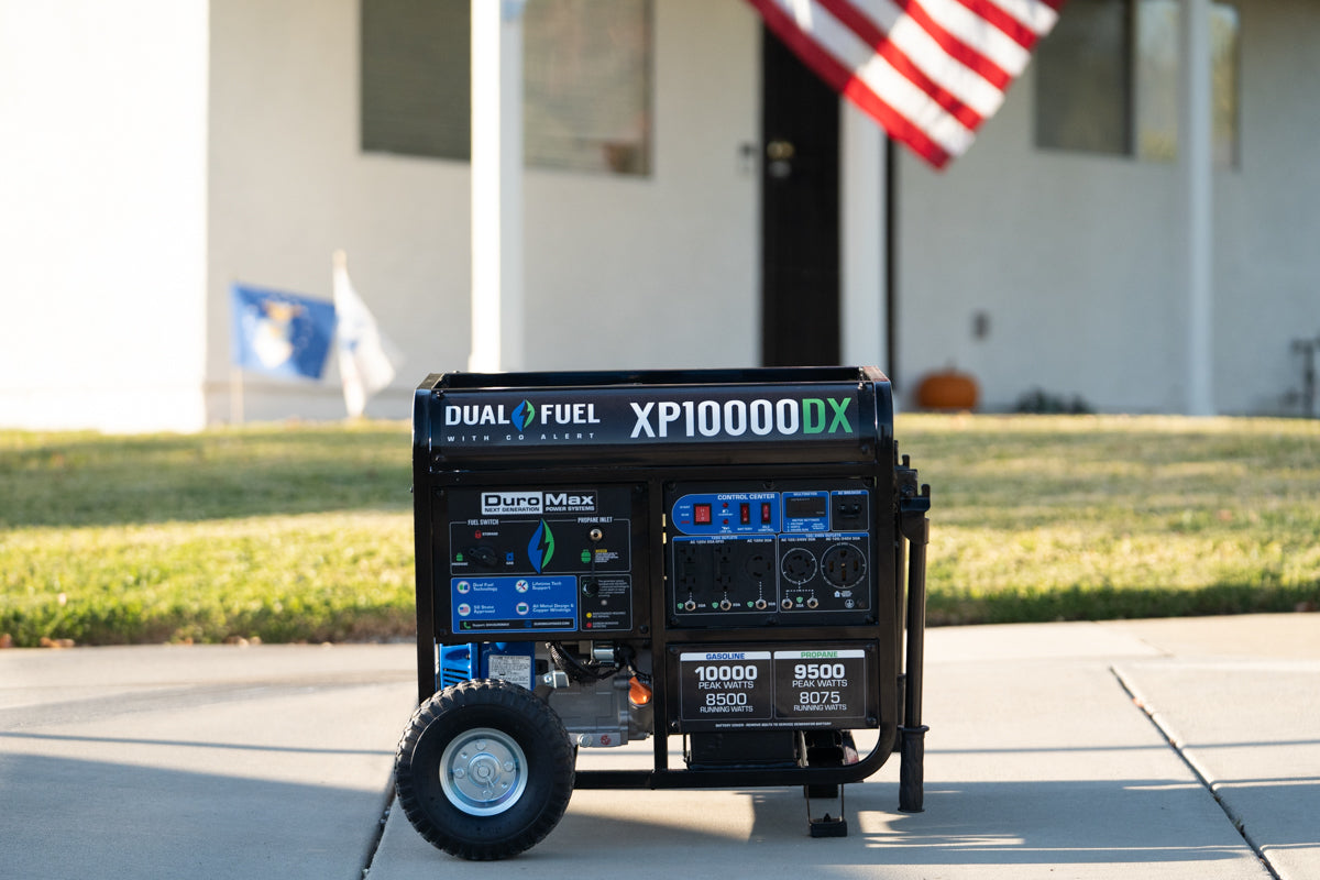 10,000 Watt Dual Fuel Portable Generator w/ CO Alert