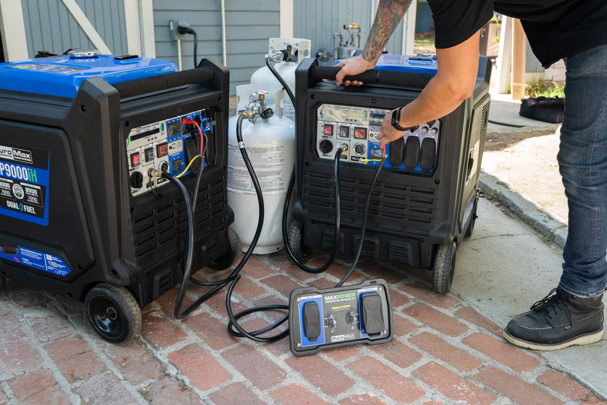 9,000 Watt Portable Dual Fuel Inverter Generator - Quiet, Low THD
