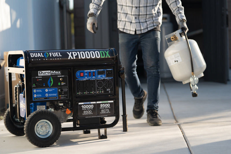 10,000 Watt Dual Fuel Portable Generator w/ CO Alert