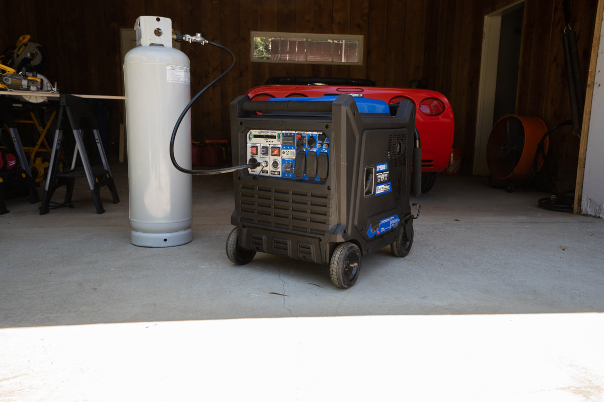 9,000 Watt Portable Dual Fuel Inverter Generator - Quiet, Low THD