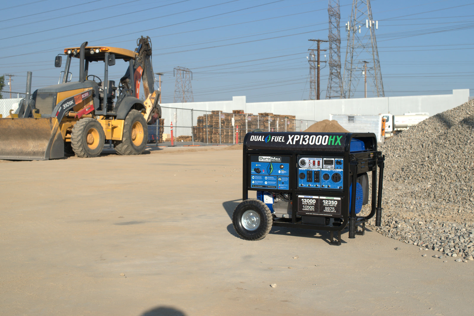 13,000 Watt Dual Fuel Portable HX Generator w/ CO Alert