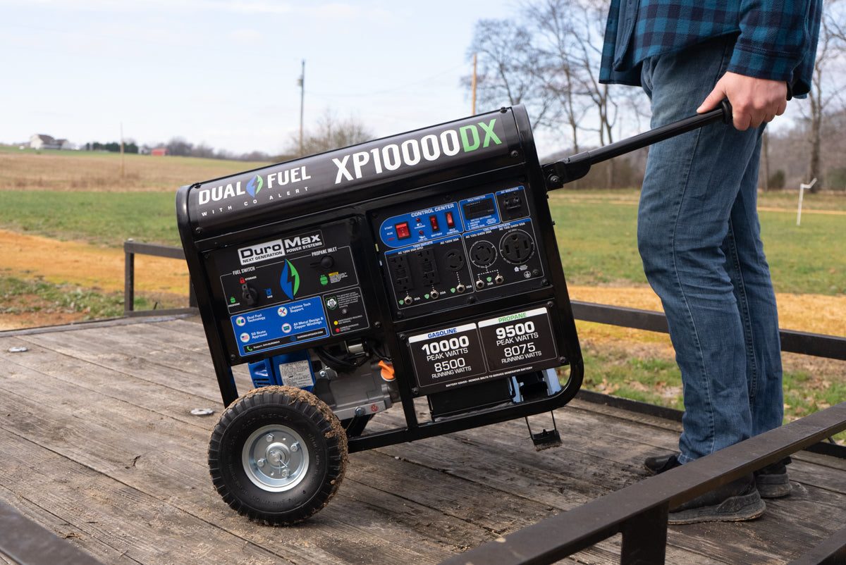 10,000 Watt Dual Fuel Portable Generator w/ CO Alert