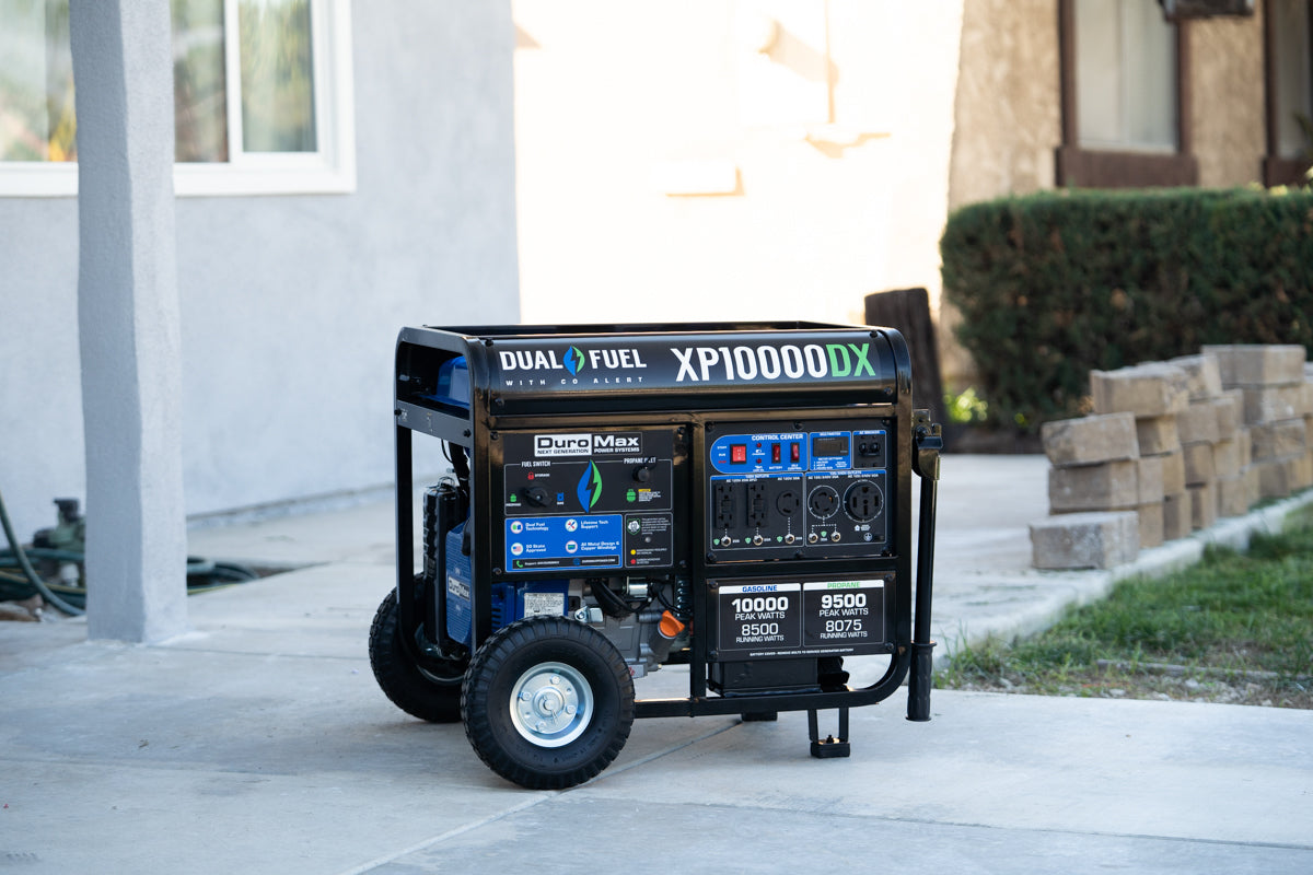 10,000 Watt Dual Fuel Portable Generator w/ CO Alert