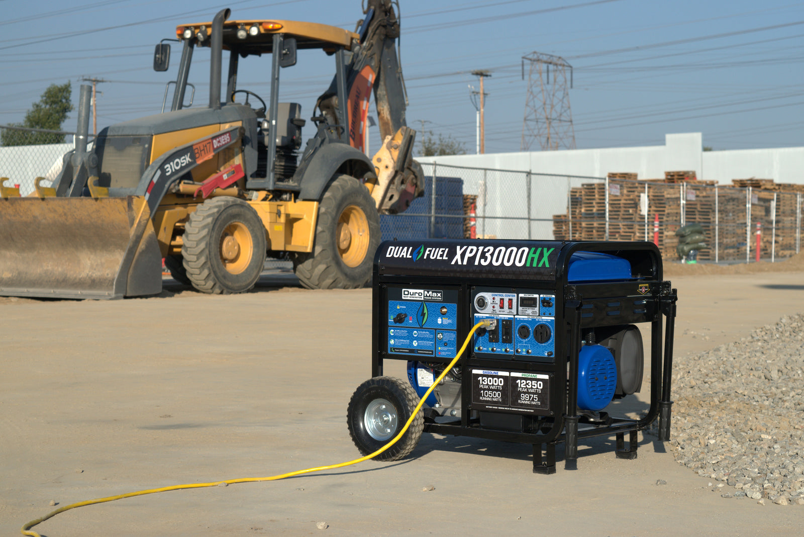 13,000 Watt Dual Fuel Portable HX Generator w/ CO Alert