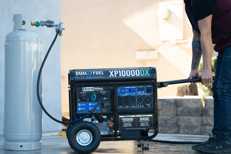 10,000 Watt Dual Fuel Portable Generator w/ CO Alert