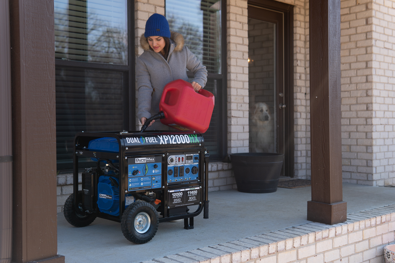 12,000 Watt Dual Fuel Portable HX Generator w/ CO Alert